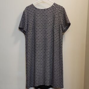 Sami & Jo Monochrome Diamond Print Dress (Z34)